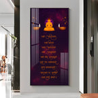 Pancha Namaskara Premium Acrylic Vertical Wall Art