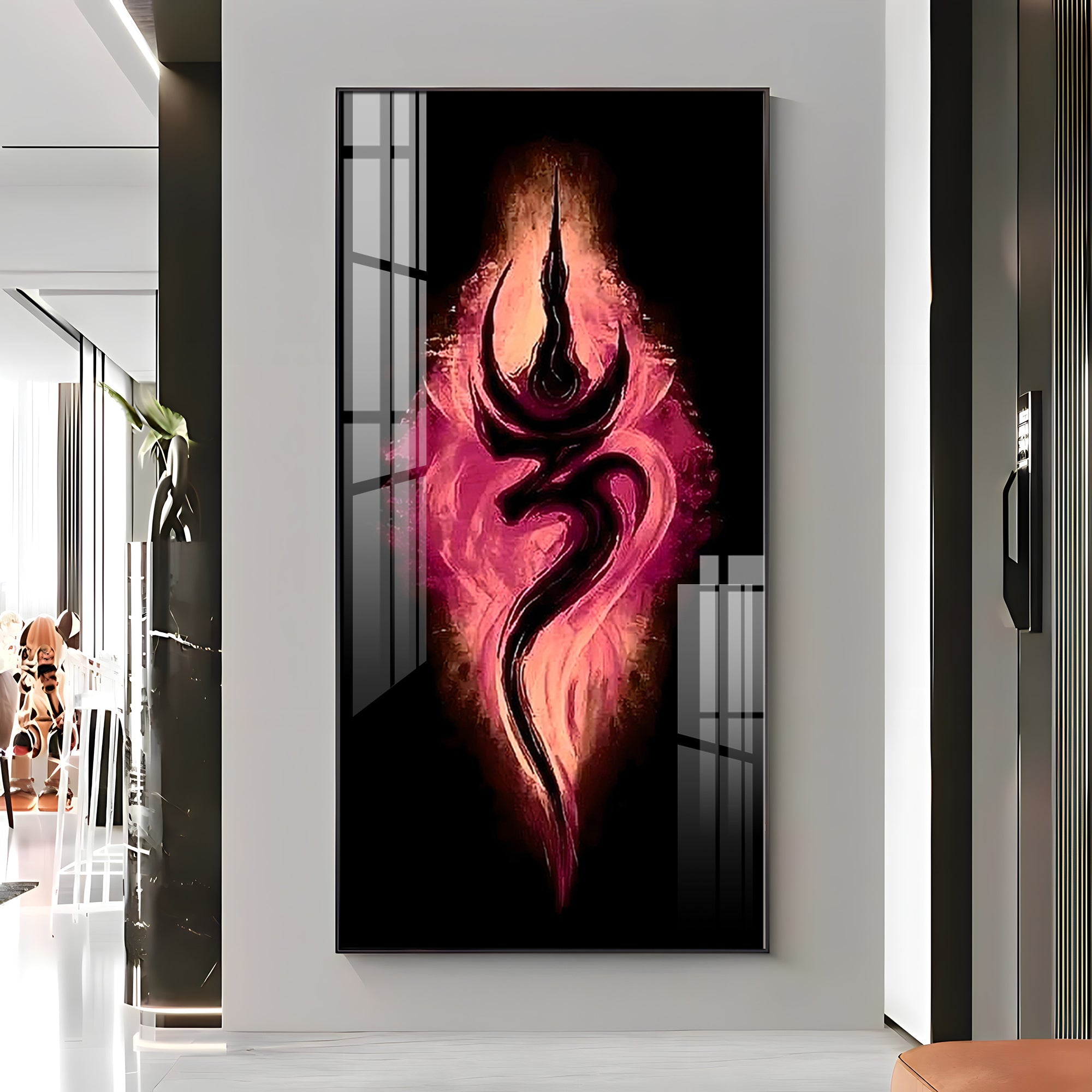 Tranquil Om Premium Acrylic Vertical Wall Art