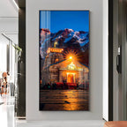 Kedarnath Dham Premium Acrylic Vertical Wall Art