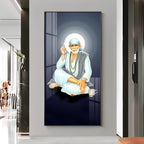Om Sai Premium Acrylic Vertical Wall Art
