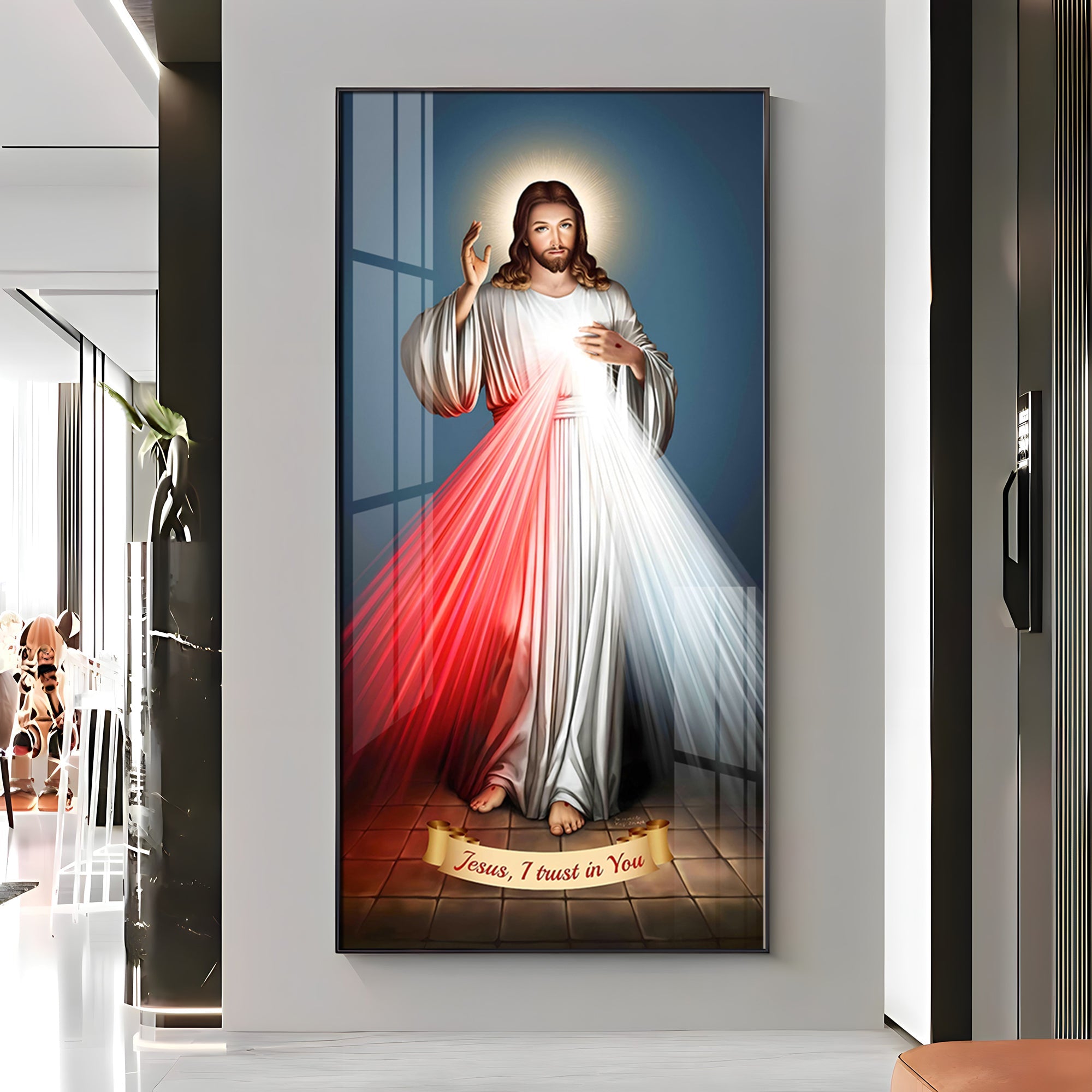 Jesus Christ Premium Acrylic Vertical Wall Art