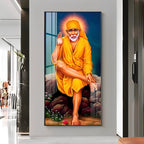 Shirdi Sai Baba Premium Acrylic Vertical Wall Art