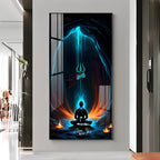 Jai Mahakal Premium Acrylic Vertical Wall Art