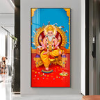 Lord Vishwakarma Premium Acrylic Vertical Wall Art