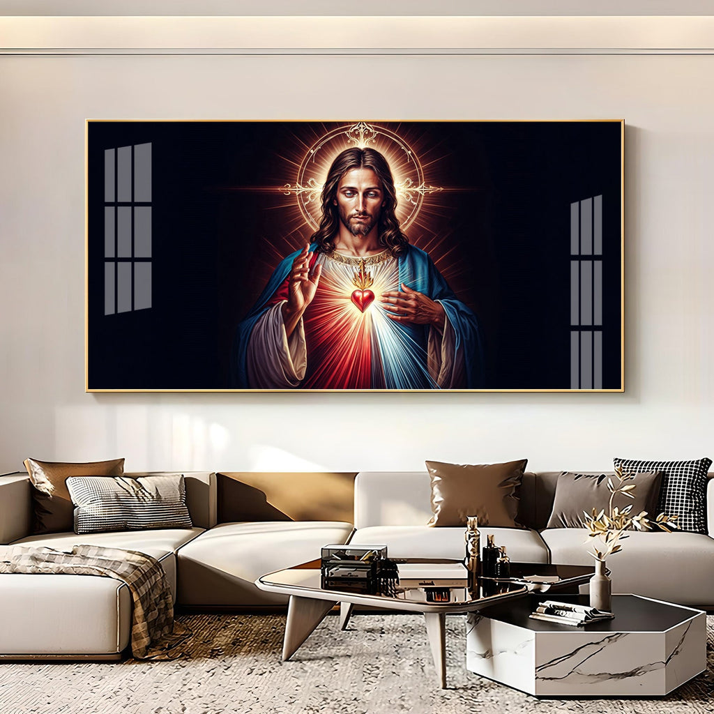 Sacred Presence Of Jesus Premium Acrylic Horizontal Wall Art