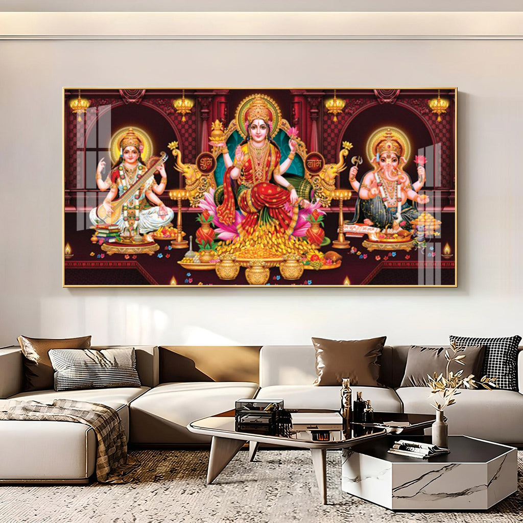 Maha Laxmi Deception Premium Acrylic Horizontal Wall Art