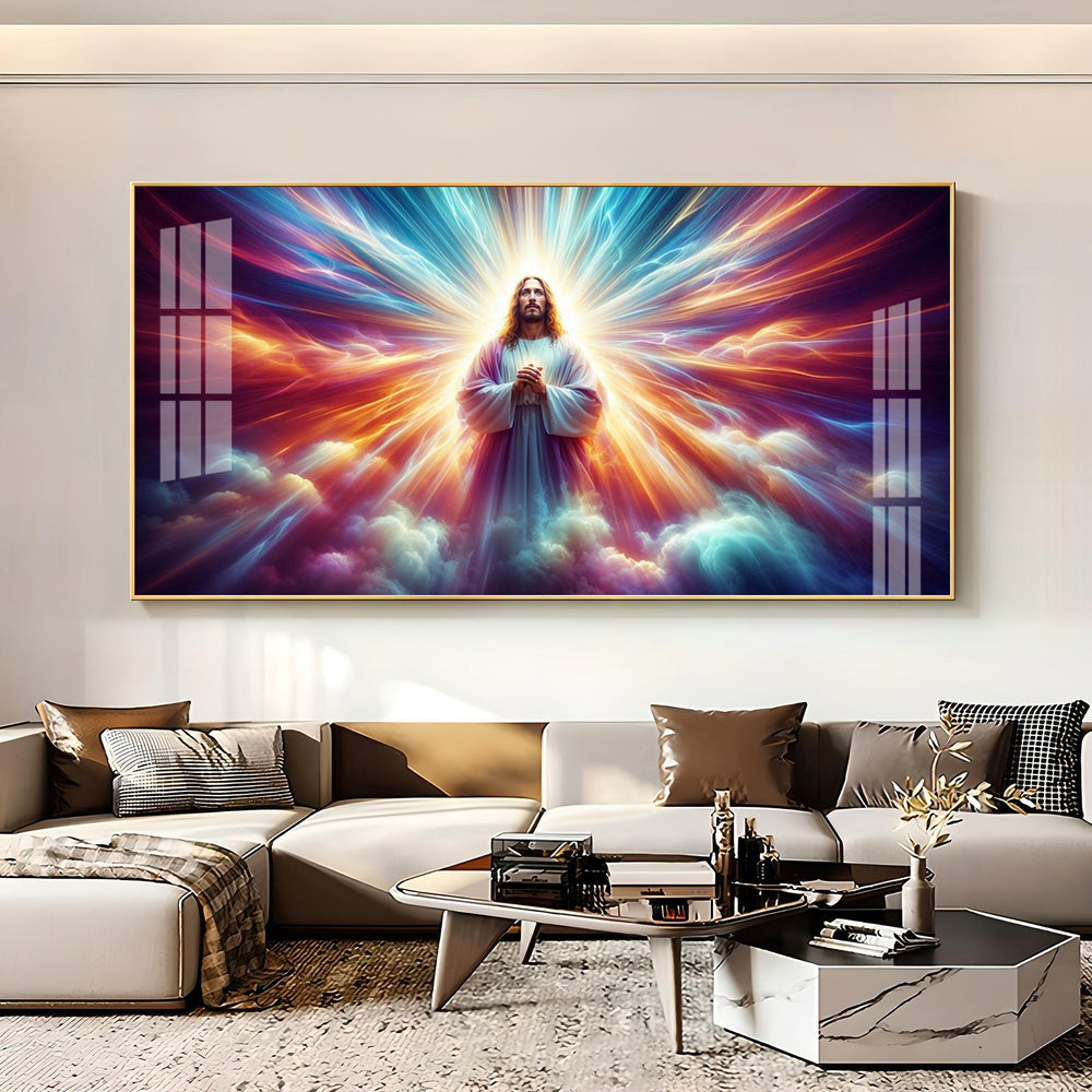 Jesus In Twilight Premium Acrylic Horizontal Wall Art