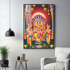 Lakshmi Narasimha Premium Acrylic Vertical Wall Art