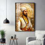 Chhatrapati Shivaji Maharaj Ji Premium Acrylic Vertical Wall Art