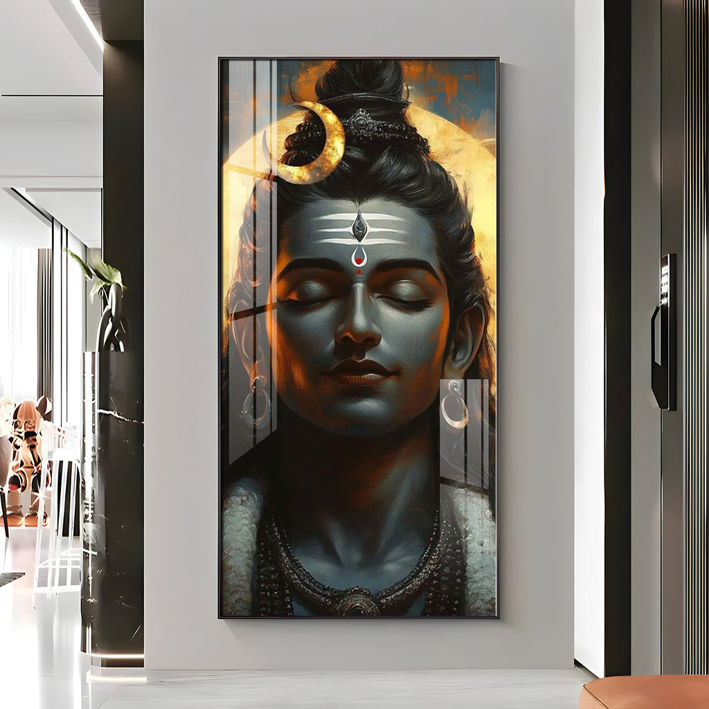 Shiva's Embrace Premium Acrylic Vertical Wall Art