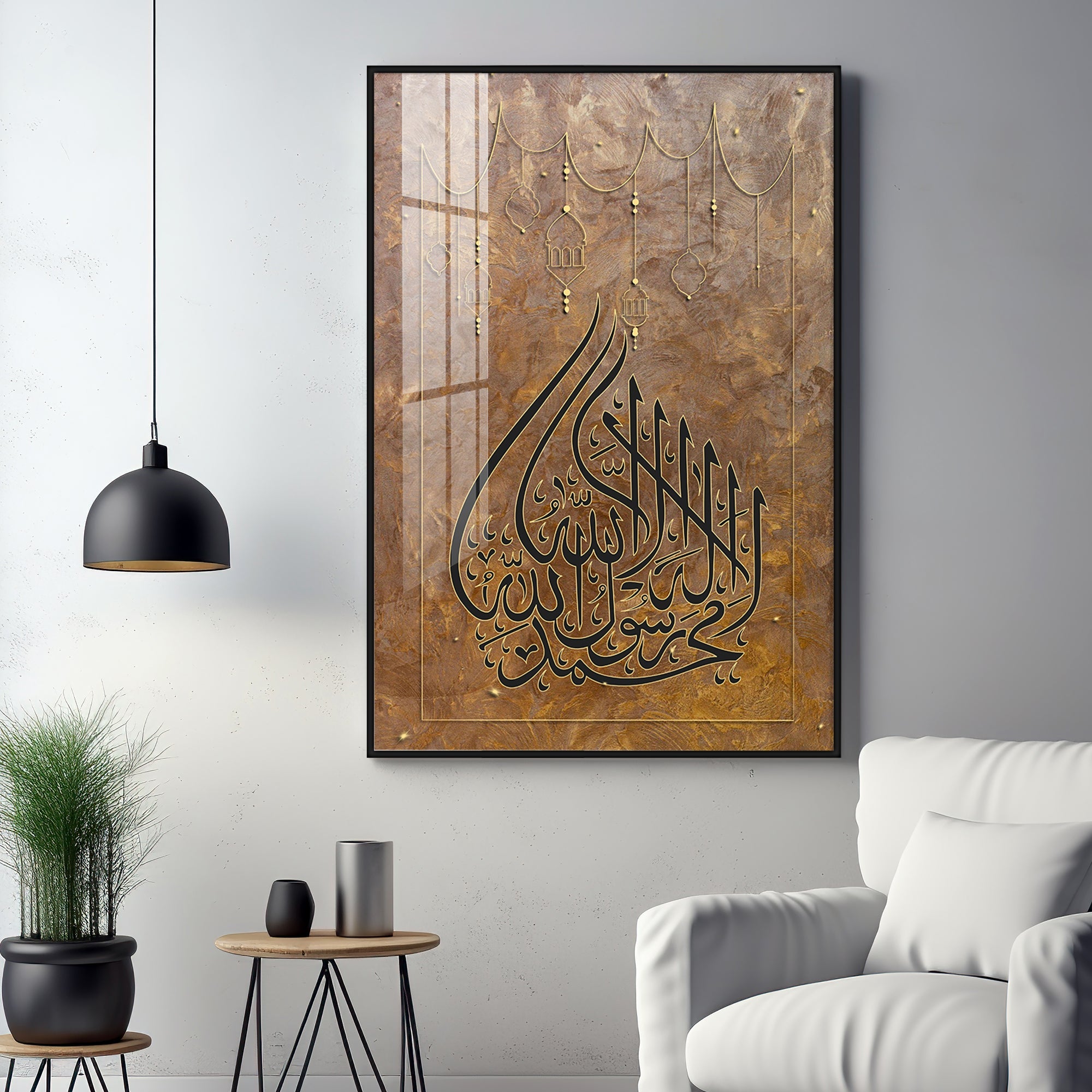 Ayatul Kursi Premium Acrylic Vertical Wall Art