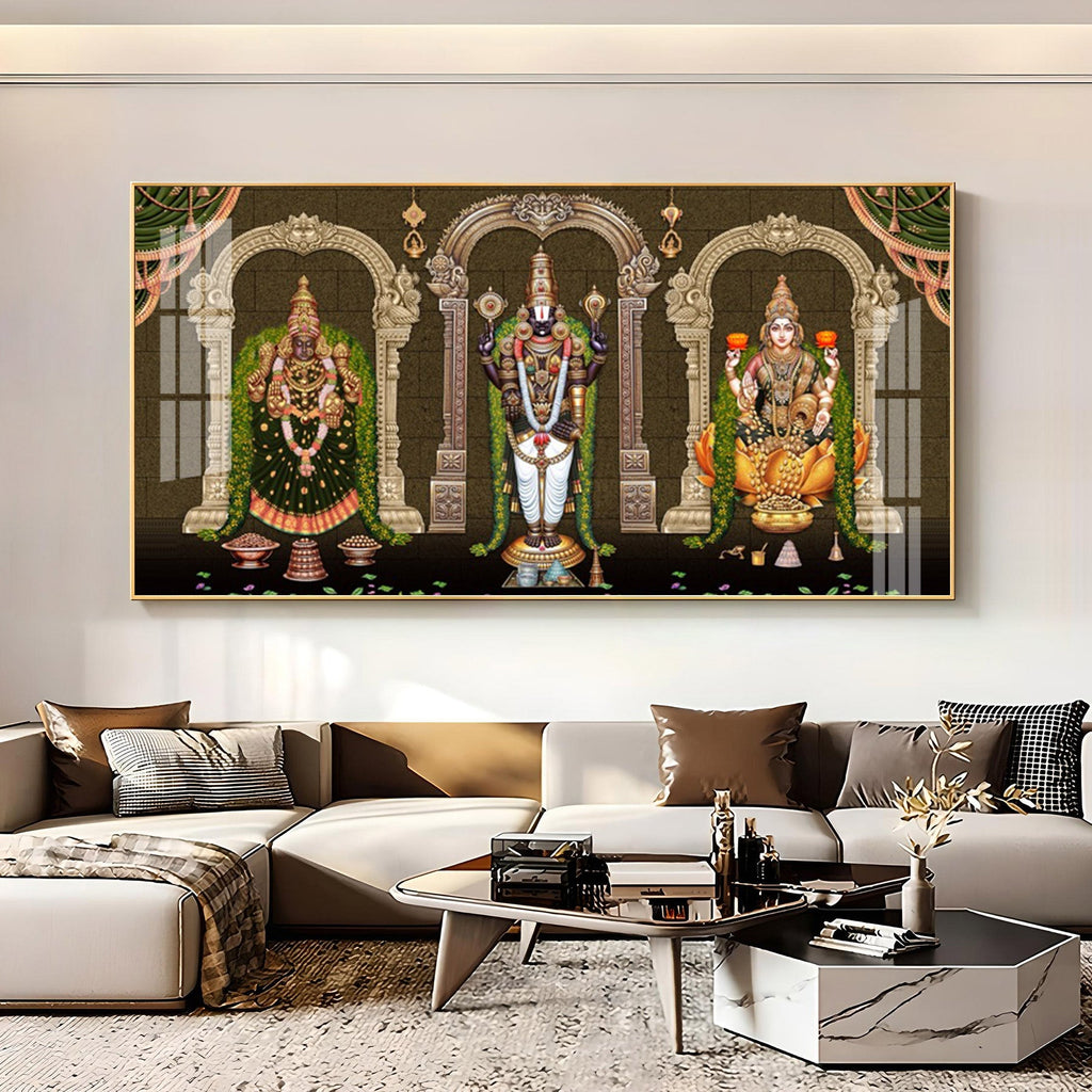 Tirumala Venkateswara Temple Premium Acrylic Horizontal Wall Art