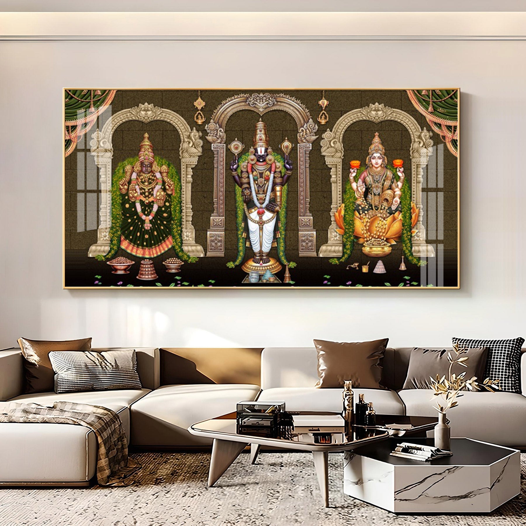 Tirumala Venkateswara Temple Premium Acrylic Horizontal Wall Art