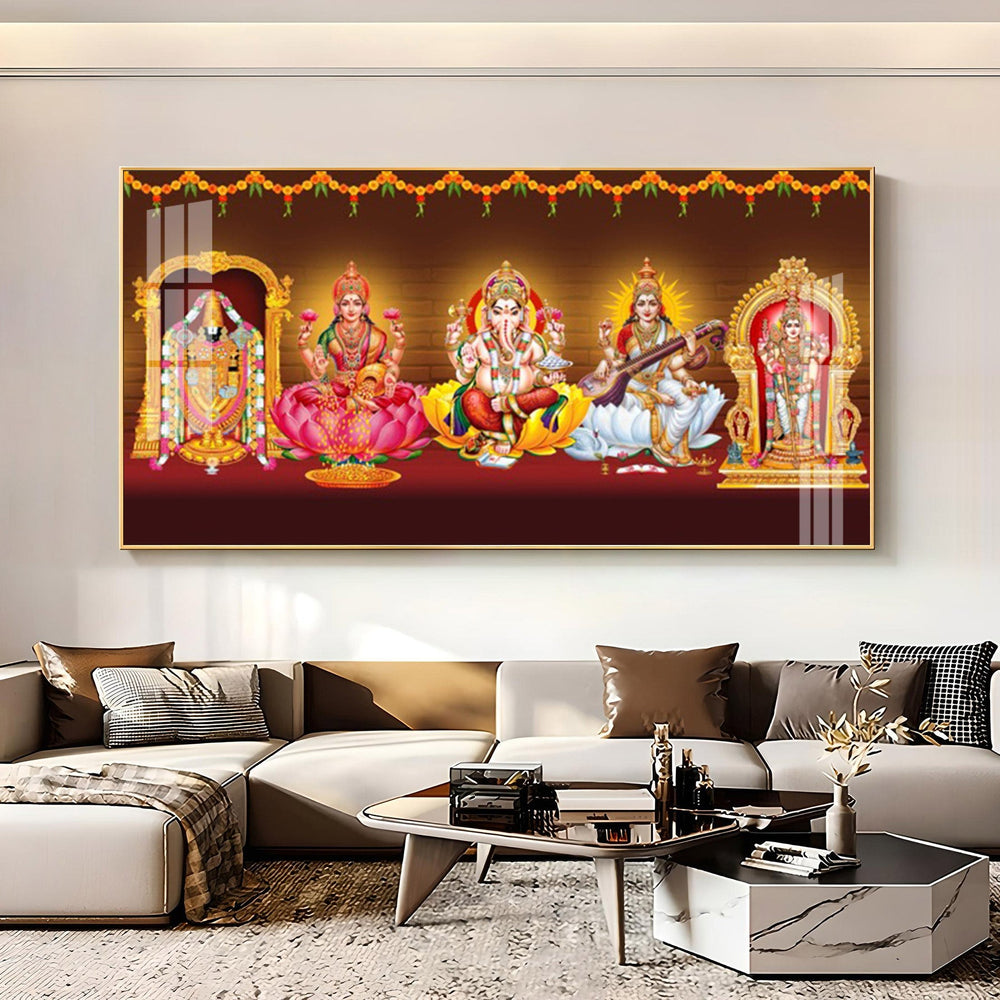 Tirupati Balaji Deception Premium Acrylic Horizontal Wall Art