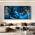 Mahadev In Spiritual Endeavor Premium Acrylic Horizontal Wall Art
