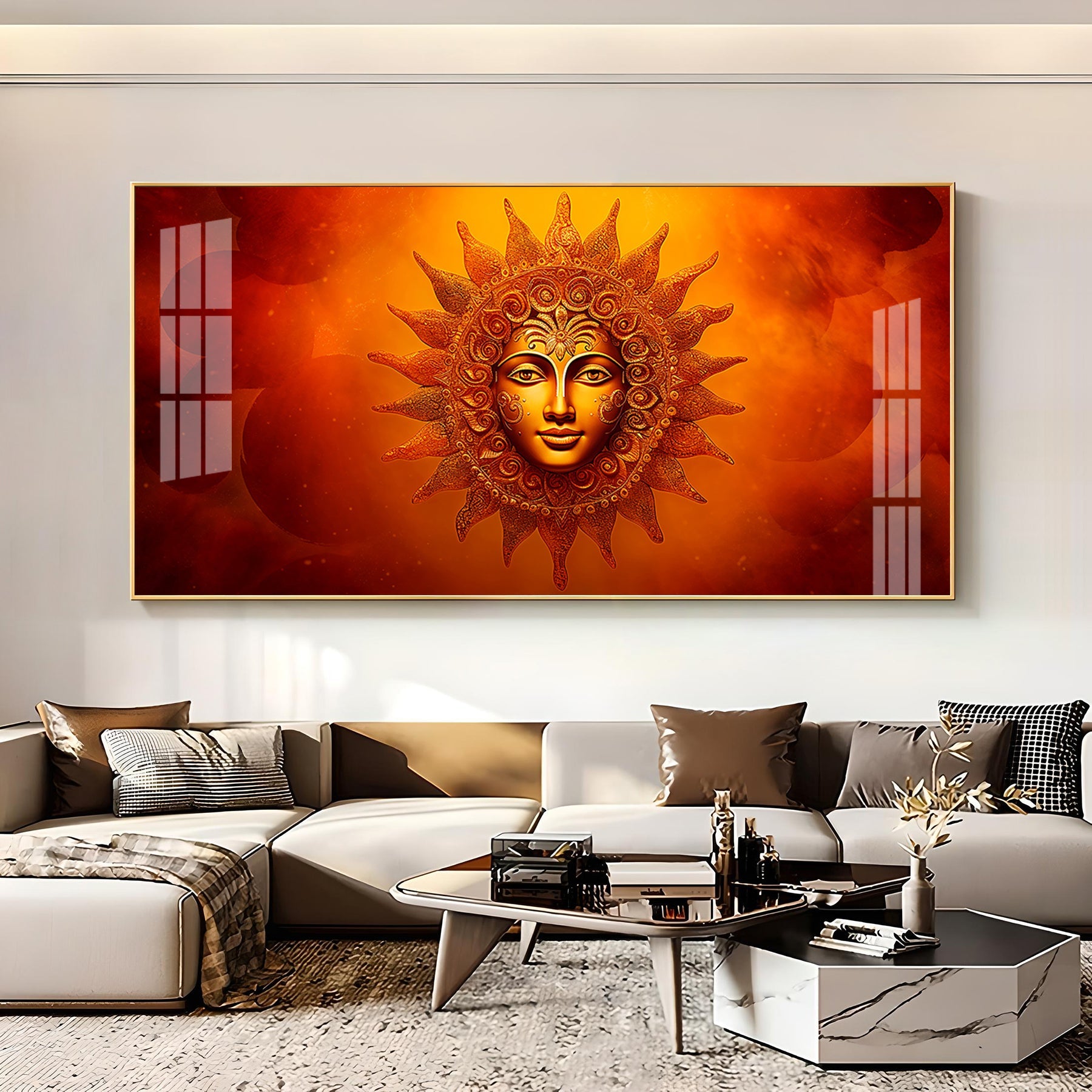Sunlit Serenity Premium Acrylic Horizontal Wall Art