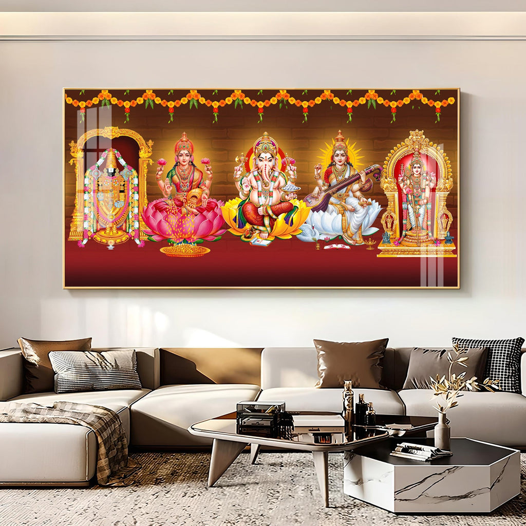 Ethereal Deities Mural Premium Acrylic Horizontal Wall Art