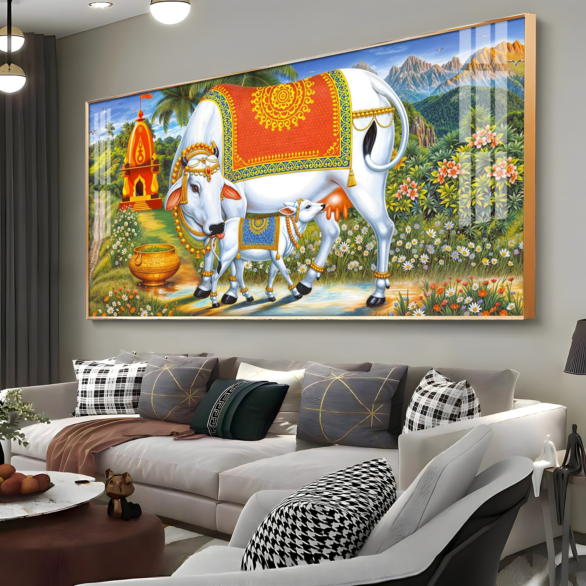 Cow-Calf Companions Premium Acrylic Horizontal Wall Art