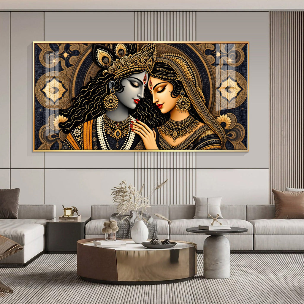 Abstract Radha Krishan Imperfect Art Premium Acrylic Horizontal Wall Art