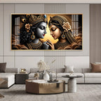 Krishna And The Divine Feminine Premium Acrylic Horizontal Wall Art