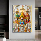 Lord Jagannath Rath Yatra Premium Acrylic Vertical Wall Art