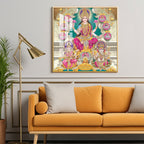 Maa Laxmi Premium Acrylic Square Wall Art