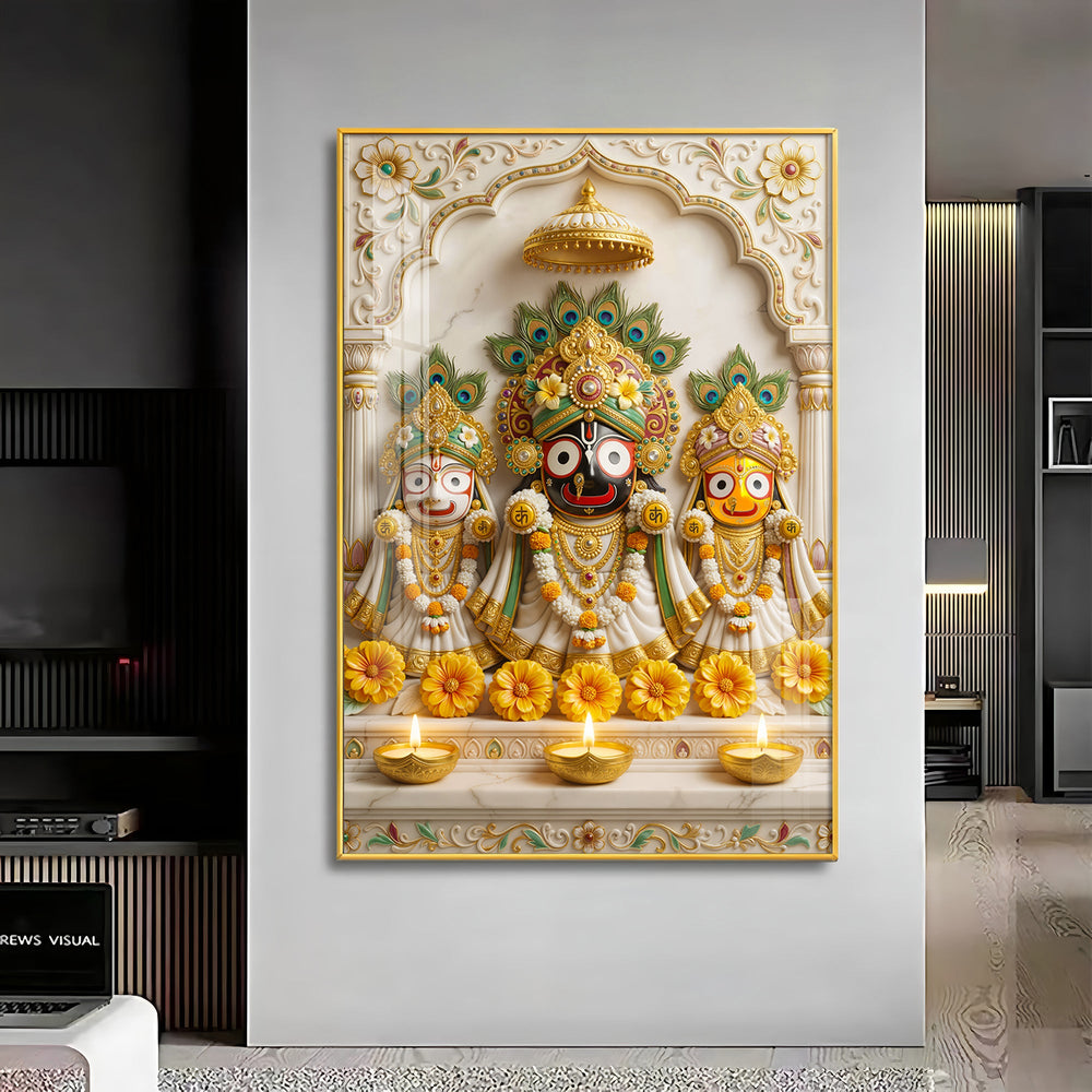 Shri Jagannath Bhagwan Premium Acrylic Vertical Wall Art