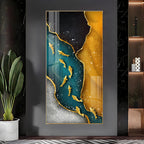 Nine Koi Fish Premium Acrylic Vertical Wall Art