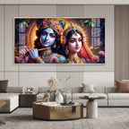 Krishna’s Flute, Radha’s Grace Premium Acrylic Horizontal Wall Art