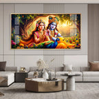 Garden of Radha’s Dreams Premium Acrylic Horizontal Wall Art