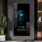 Jai Veer Hanuman Premium Acrylic Vertical Wall Art
