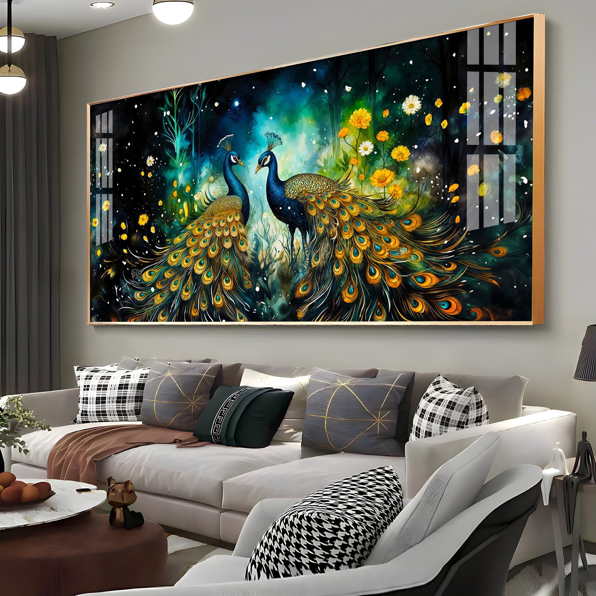 Majestic Vibrant Duo Premium Acrylic Horizontal Wall Art