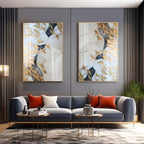 Luxe Canvas Premium Acrylic Vertical Wall Art (Set Of 2)