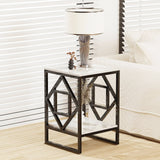 2 - Tier Square Shape Modern Designer End Side Table - Decor Smart