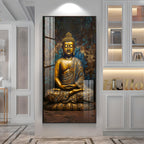 Tranquil Vista Buddha Premium Acrylic Vertical Wall Art