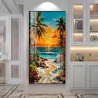 Coastal Bliss Premium Acrylic Vertical Wall Art