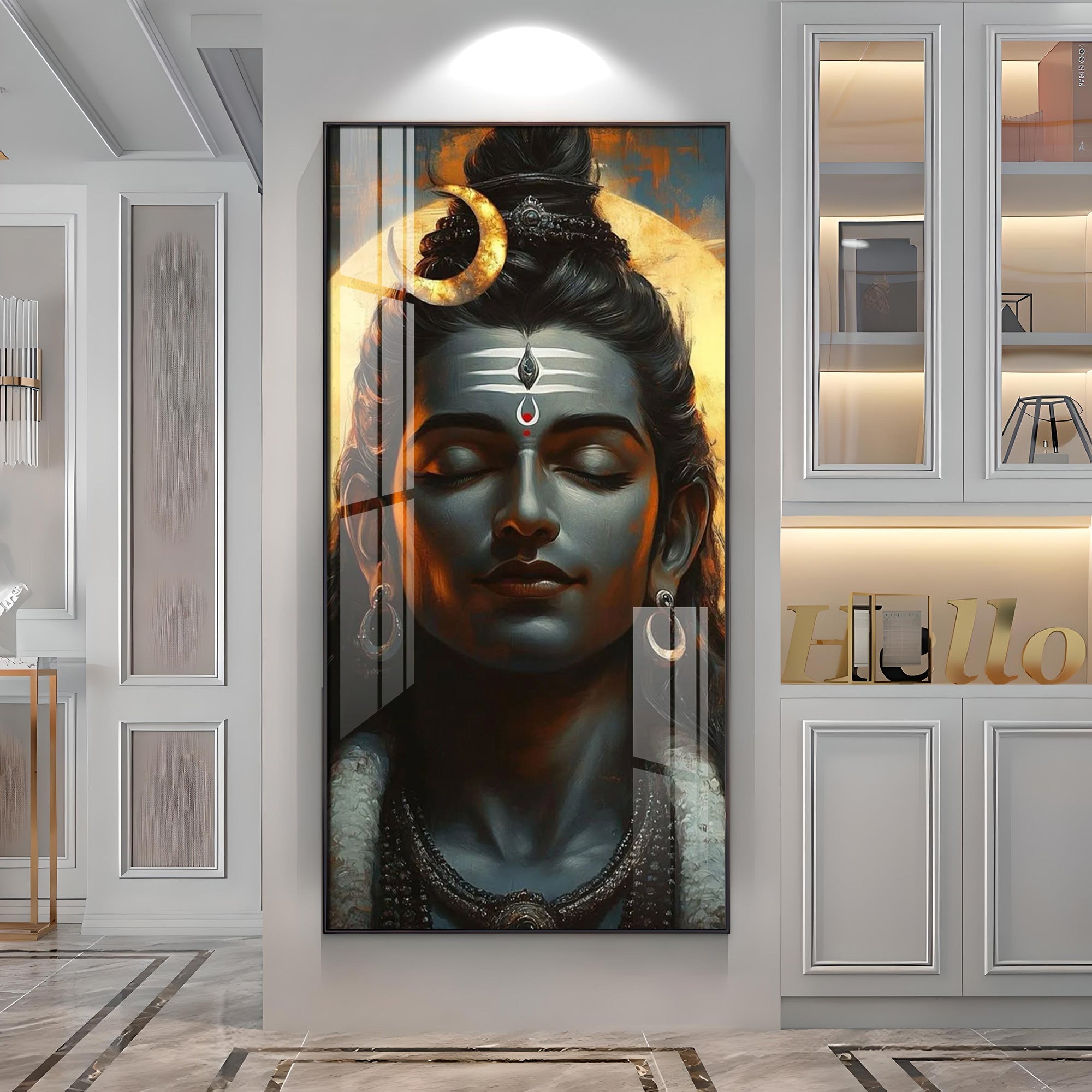 Shiva's Embrace Premium Acrylic Vertical Wall Art