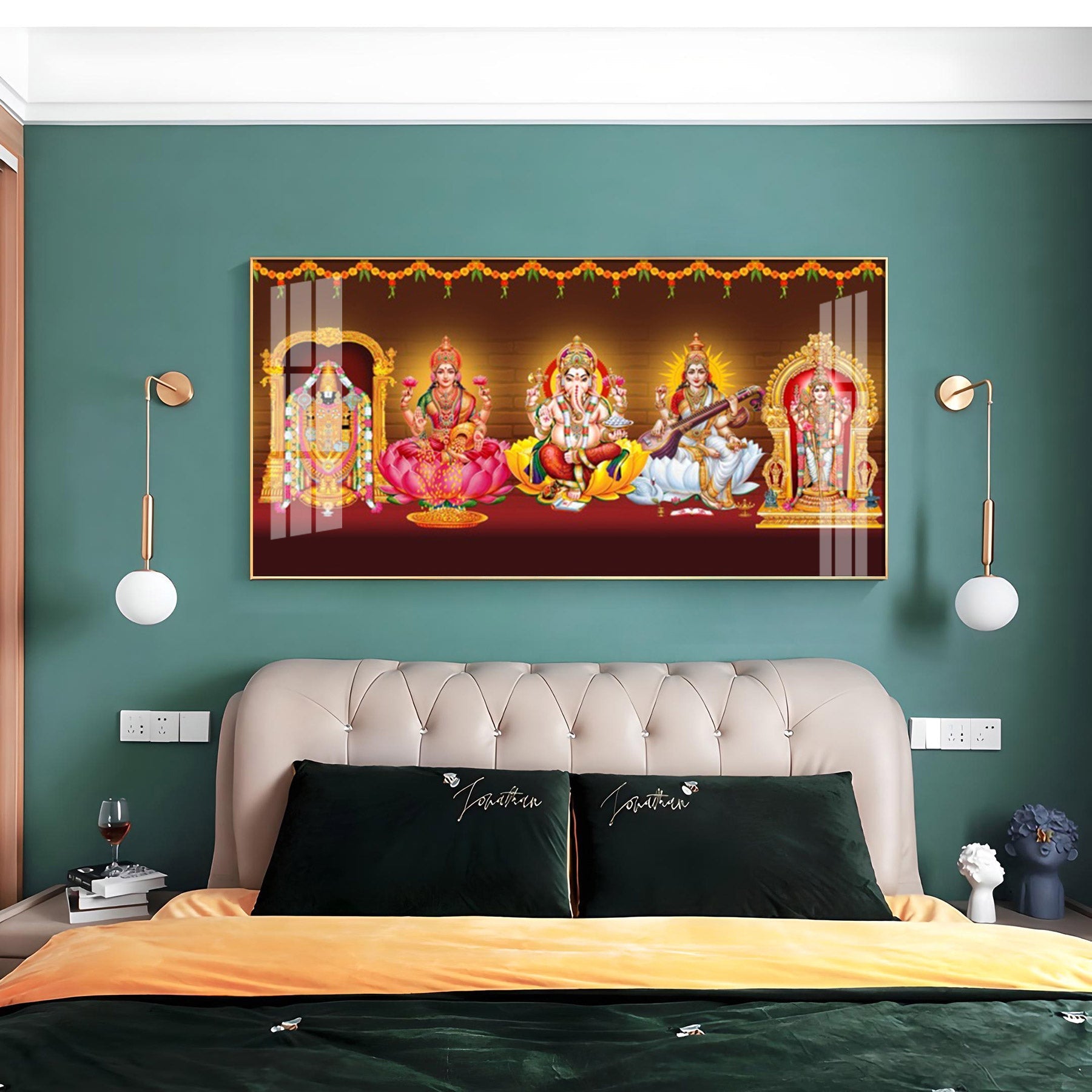 Tirupati Balaji Deception Premium Acrylic Horizontal Wall Art