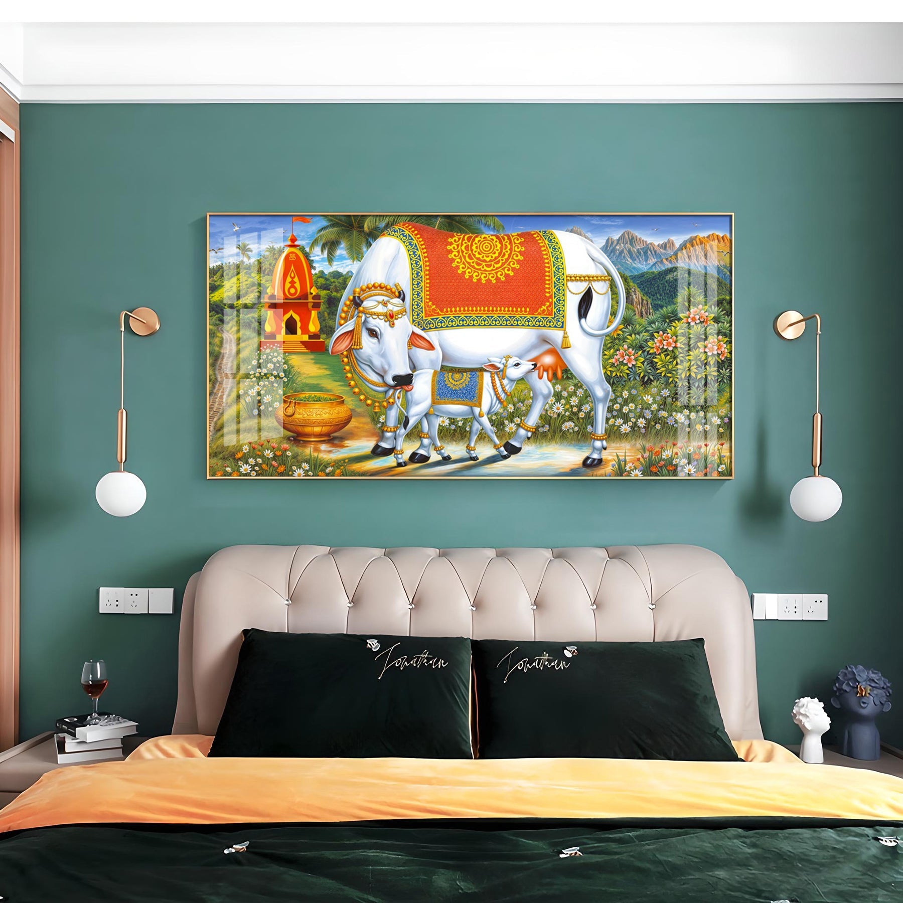 Cow-Calf Companions Premium Acrylic Horizontal Wall Art