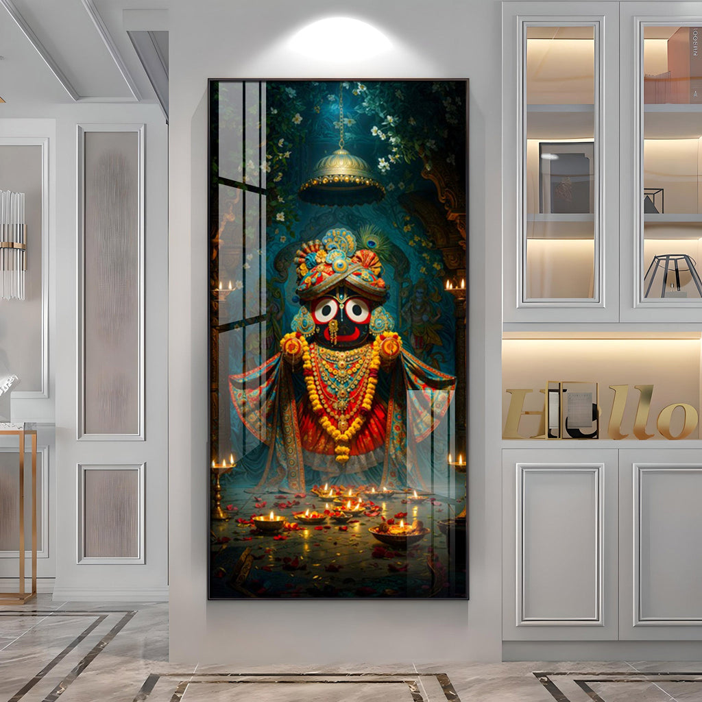Portrait Of The Jagannath Soul Premium Acrylic Vertical Wall Art