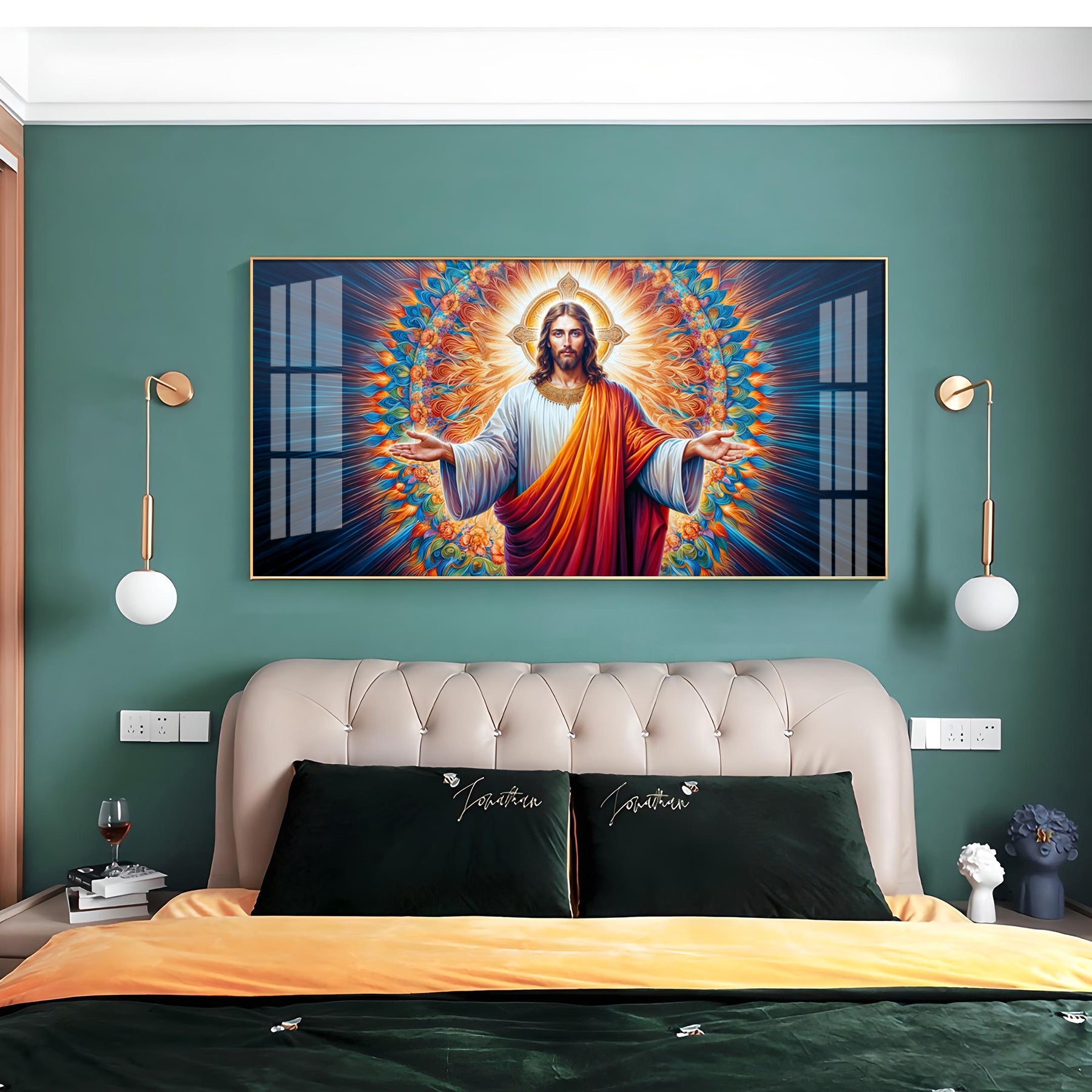 Tranquil Faith Of Jesus Premium Acrylic Horizontal Wall Art