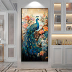 Majestic Peacock Art Premium Acrylic Vertical Wall Art