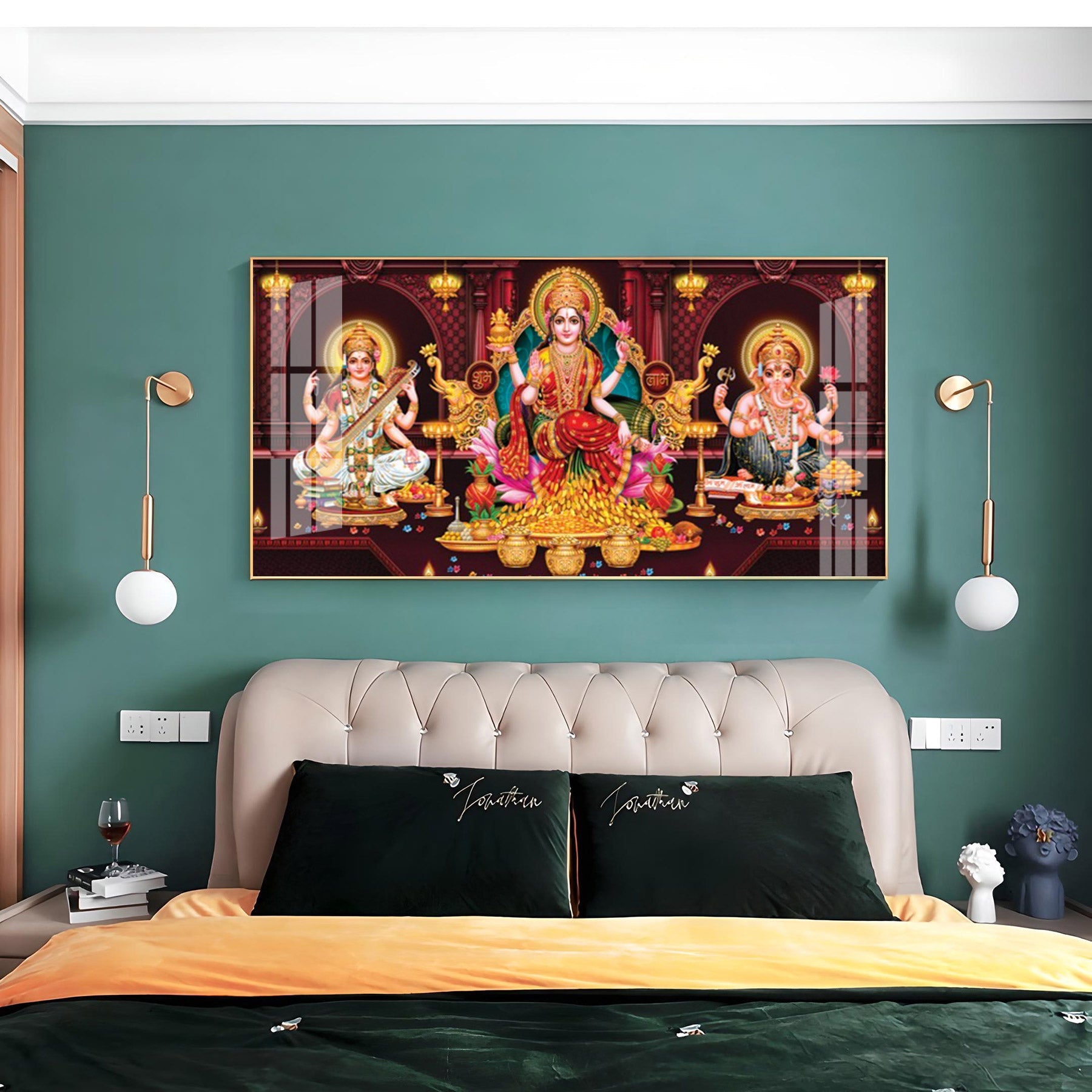 Maha Laxmi Deception Premium Acrylic Horizontal Wall Art