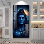 Divine Shiva Premium Acrylic Vertical Wall Art