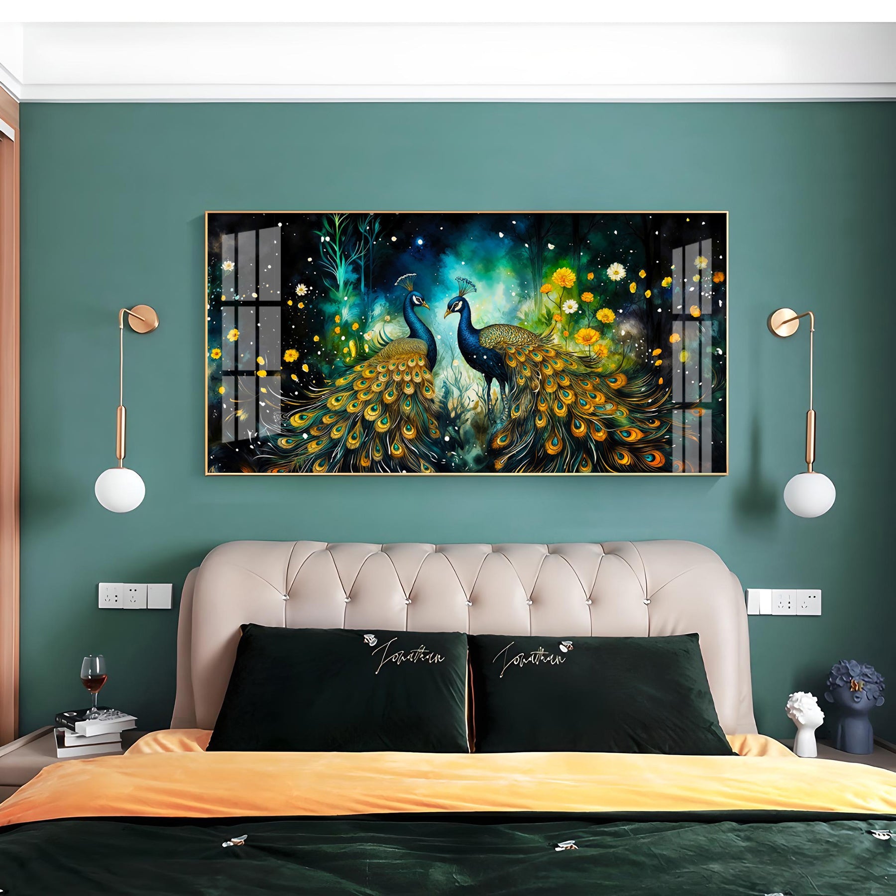 Majestic Vibrant Duo Premium Acrylic Horizontal Wall Art