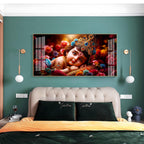 Cute Little Krishna Premium Acrylic Horizontal Wall Art