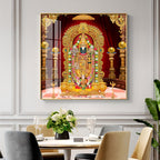 Lord Venkateswara Premium Acrylic Square Wall Art