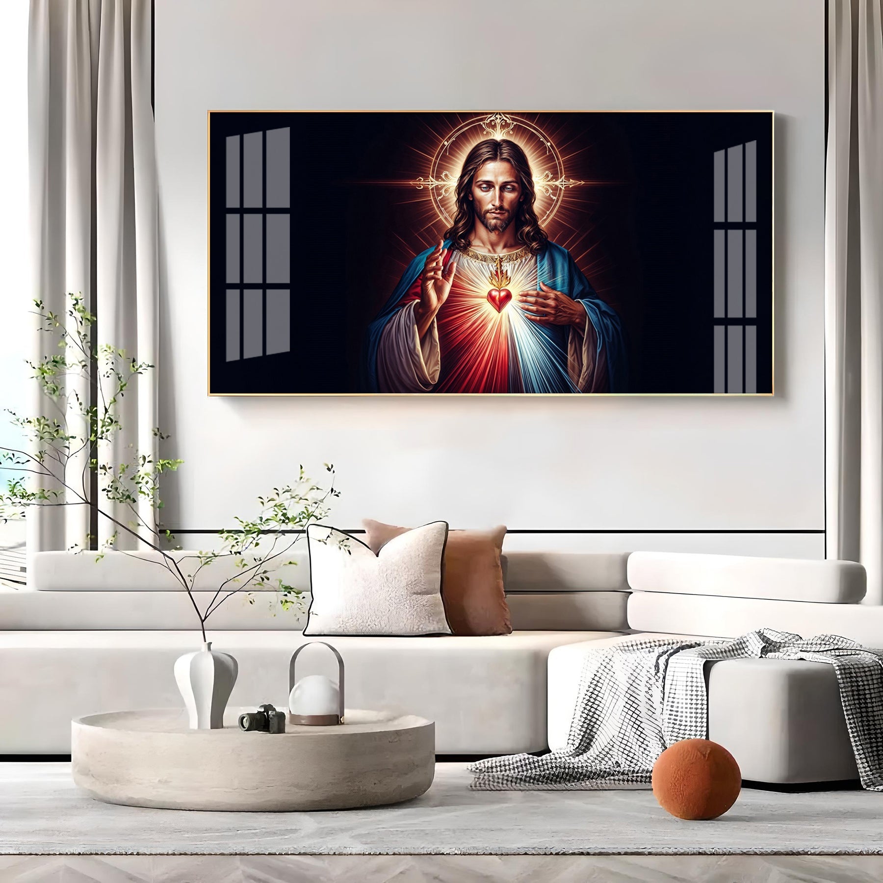 Sacred Presence Of Jesus Premium Acrylic Horizontal Wall Art