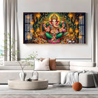 Lord Ganesha Radiance Premium Acrylic Horizontal Wall Art