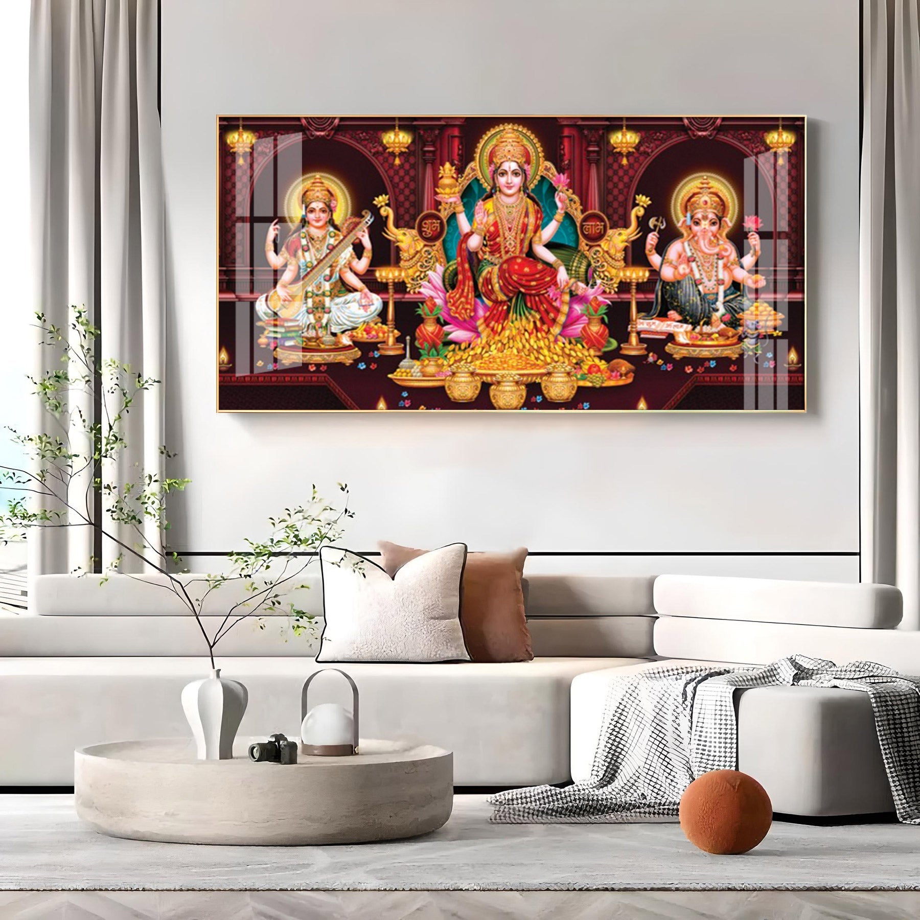 Maha Laxmi Deception Premium Acrylic Horizontal Wall Art